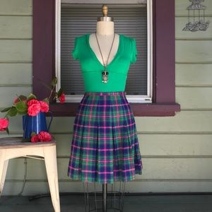 Vintage 60s wool miniskirt